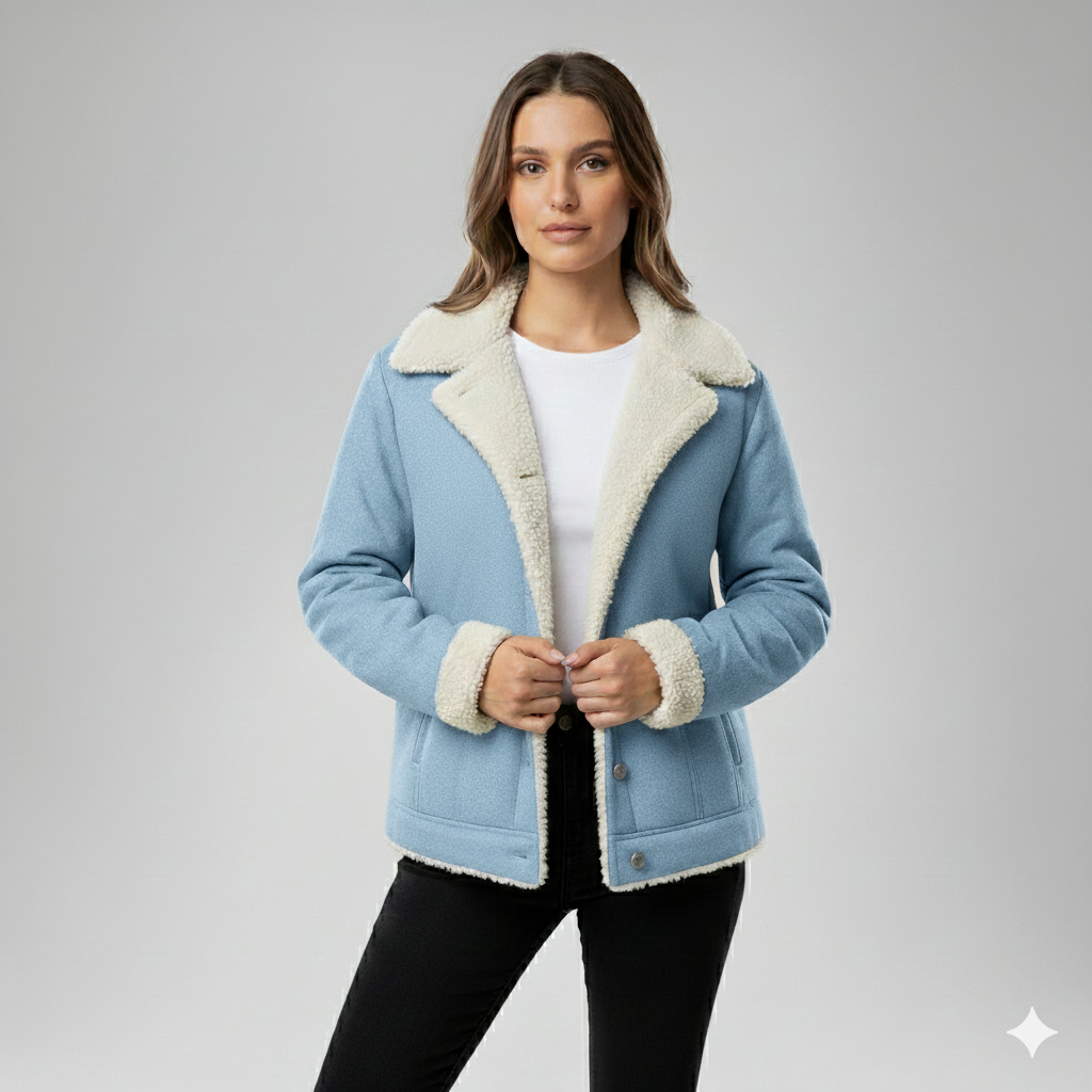 Glaiza | Winter Jacket - Soft-Lined Outerwear with Turn-Down Collar for Women