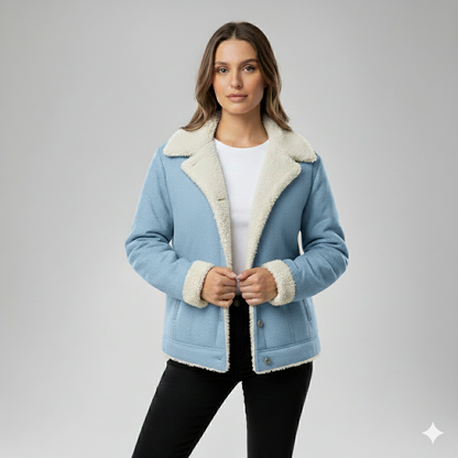 Glaiza | Winter Jacket - Soft-Lined Outerwear with Turn-Down Collar for Women
