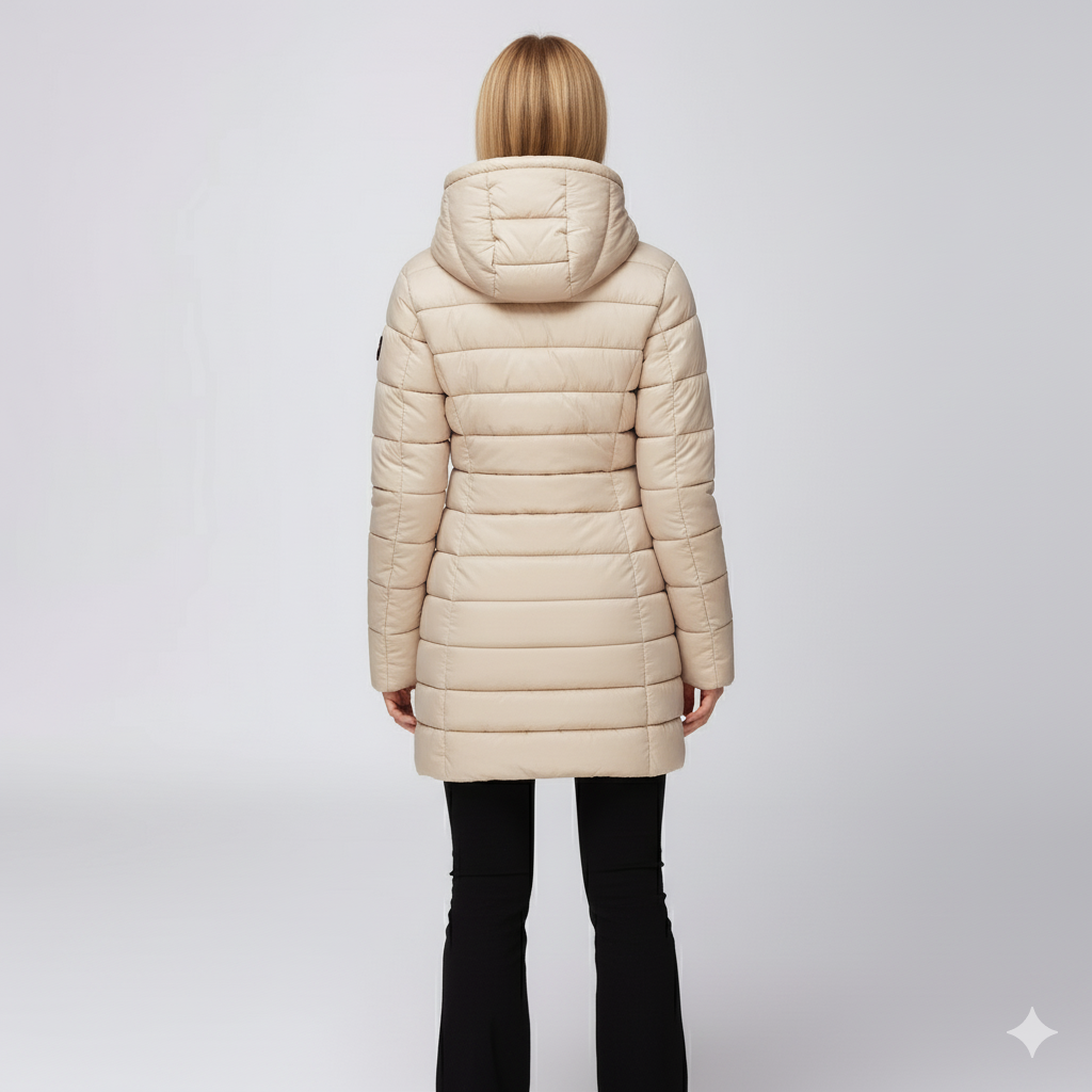 Laiza | Puffer Jacket - Hooded Full-Zip Winter Outerwear for Women
