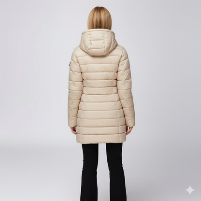 Laiza | Puffer Jacket - Hooded Full-Zip Winter Outerwear for Women