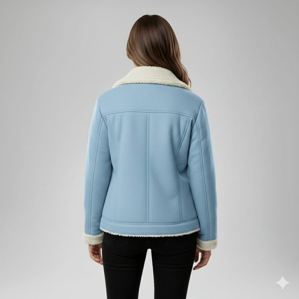 Glaiza | Winter Jacket - Soft-Lined Outerwear with Turn-Down Collar for Women
