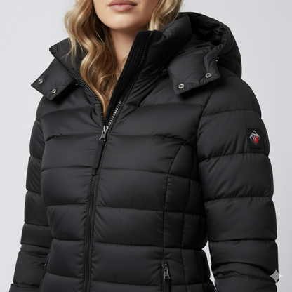 Laiza | Puffer Jacket - Hooded Full-Zip Winter Outerwear for Women