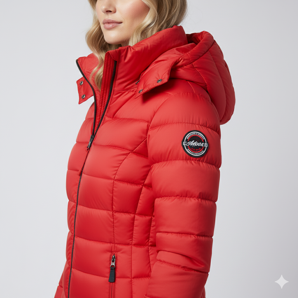 Laiza | Puffer Jacket - Hooded Full-Zip Winter Outerwear for Women