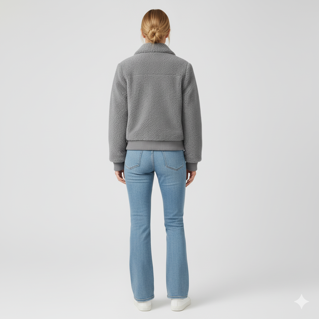 Lynette | Quilted Jacket - Soft-Sleeve Autumn Zip-Up Outerwear for Women