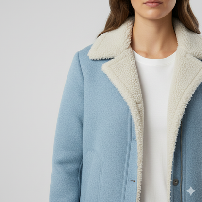 Glaiza | Winter Jacket - Soft-Lined Outerwear with Turn-Down Collar for Women