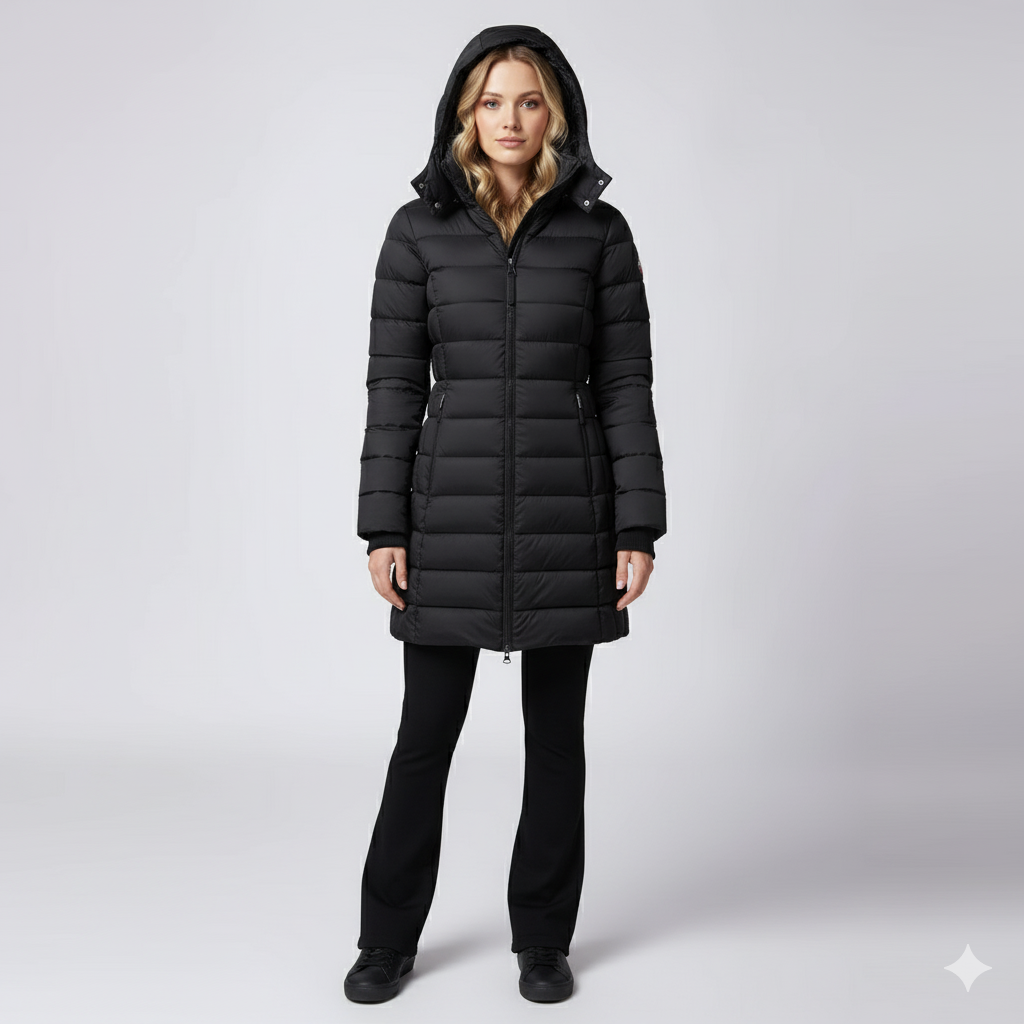 Laiza | Puffer Jacket - Hooded Full-Zip Winter Outerwear for Women