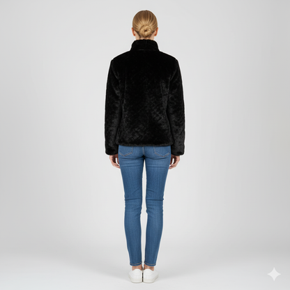 Lynette | Quilted Jacket - Soft-Sleeve Autumn Zip-Up Outerwear for Women