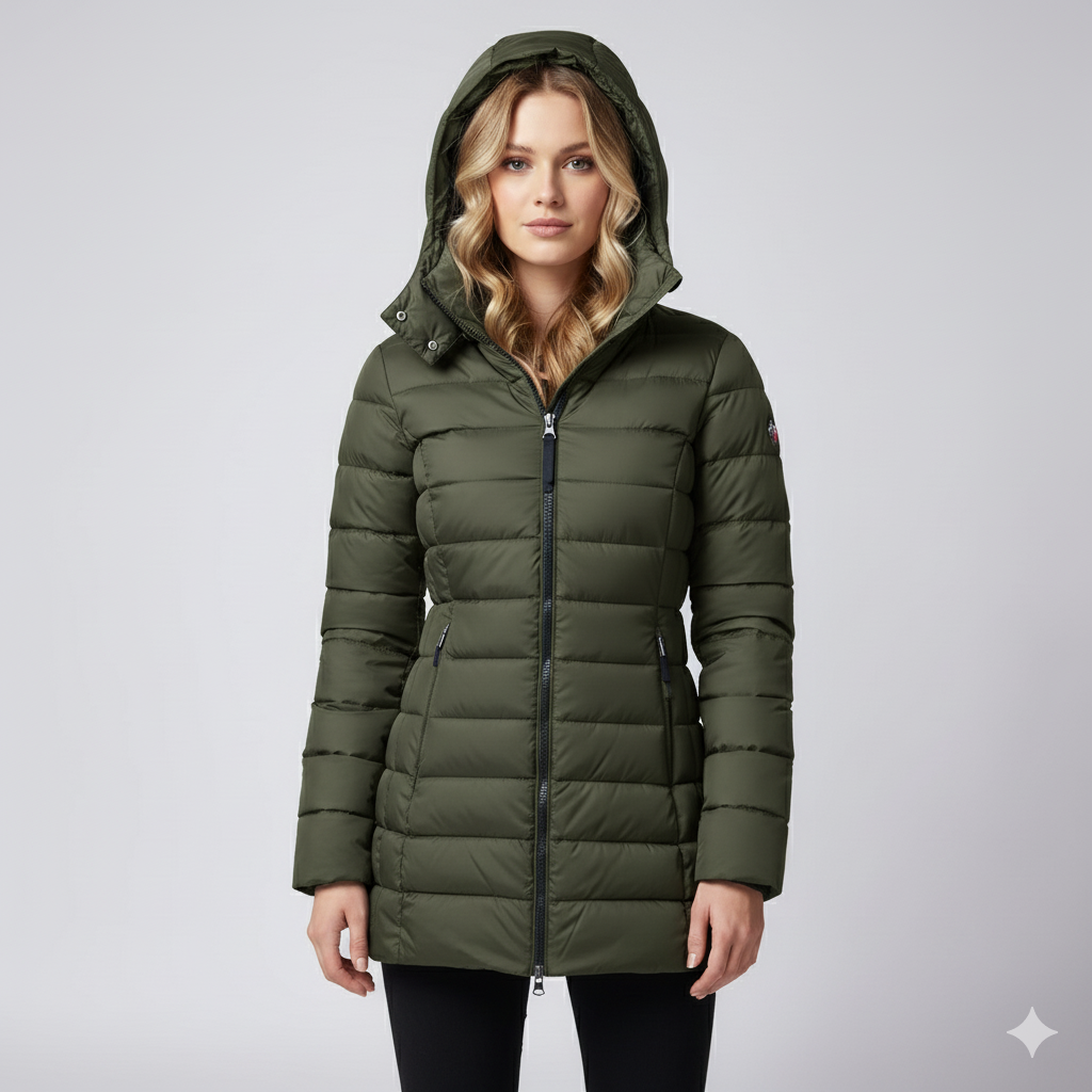Laiza | Puffer Jacket - Hooded Full-Zip Winter Outerwear for Women