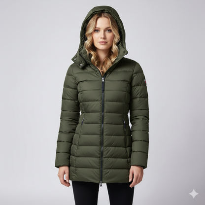 Laiza | Puffer Jacket - Hooded Full-Zip Winter Outerwear for Women