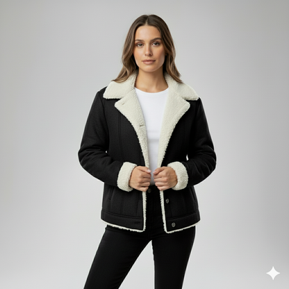 Glaiza | Winter Jacket - Soft-Lined Outerwear with Turn-Down Collar for Women