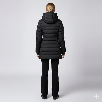 Laiza | Puffer Jacket - Hooded Full-Zip Winter Outerwear for Women