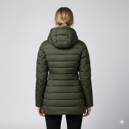 Laiza | Puffer Jacket - Hooded Full-Zip Winter Outerwear for Women