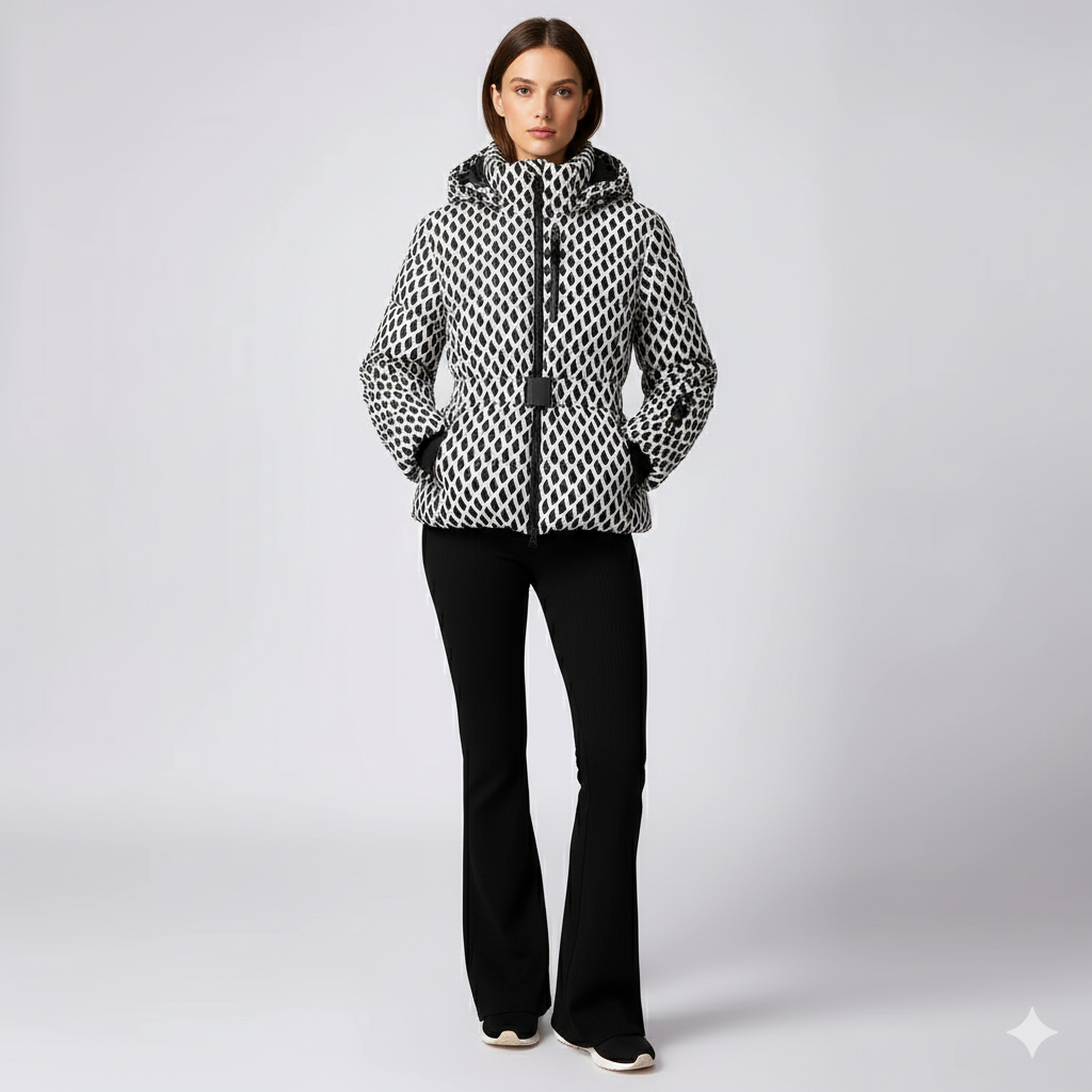 Averna | FrostLine Outerwear - Stylish Women’s Cotton Jacket with Waist Detail
