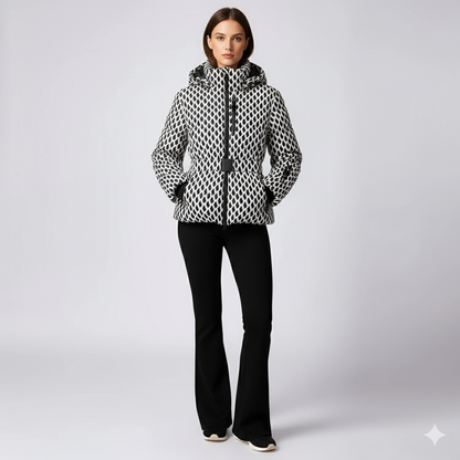 Averna | FrostLine Outerwear - Stylish Women’s Cotton Jacket with Waist Detail