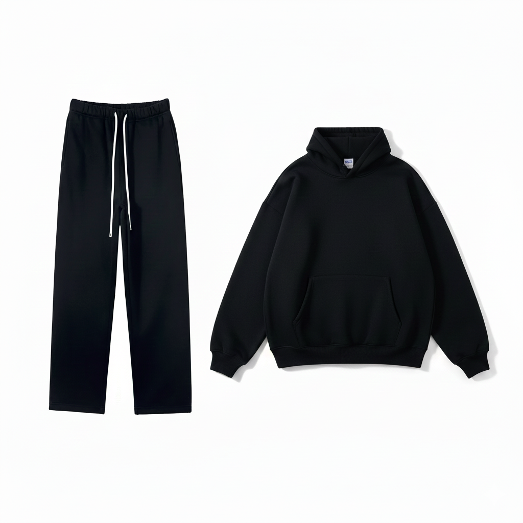Soft Men's Fleece Hoodie & Loose Fit Sweatpants