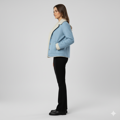 Glaiza | Winter Jacket - Soft-Lined Outerwear with Turn-Down Collar for Women