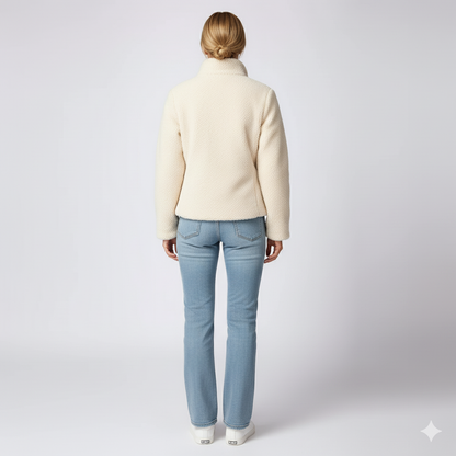 Lynette | Quilted Jacket - Soft-Sleeve Autumn Zip-Up Outerwear for Women