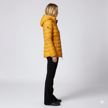 Laiza | Puffer Jacket - Hooded Full-Zip Winter Outerwear for Women