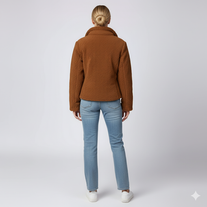 Lynette | Quilted Jacket - Soft-Sleeve Autumn Zip-Up Outerwear for Women