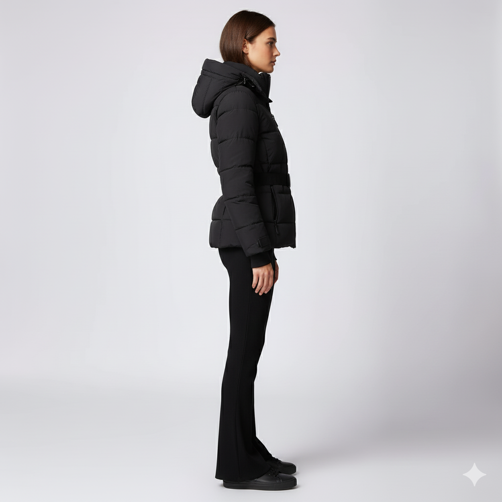 Averna | FrostLine Outerwear - Stylish Women’s Cotton Jacket with Waist Detail