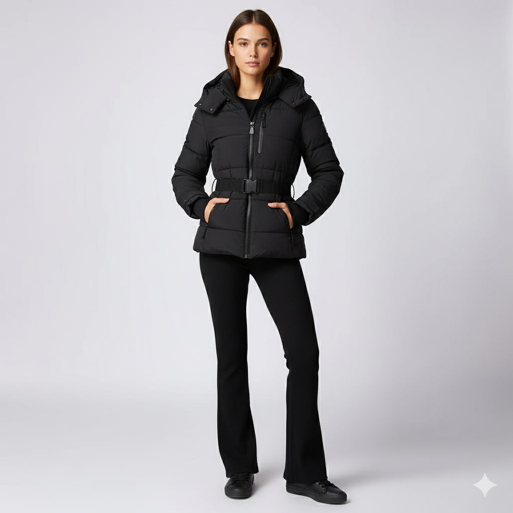 Averna | FrostLine Outerwear - Stylish Women’s Cotton Jacket with Waist Detail
