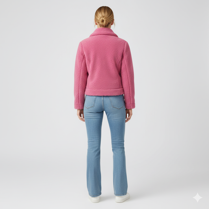 Lynette | Quilted Jacket - Soft-Sleeve Autumn Zip-Up Outerwear for Women