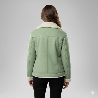 Glaiza | Winter Jacket - Soft-Lined Outerwear with Turn-Down Collar for Women