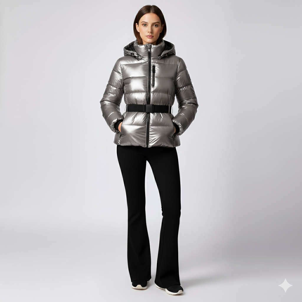 Averna | FrostLine Outerwear - Stylish Women’s Cotton Jacket with Waist Detail