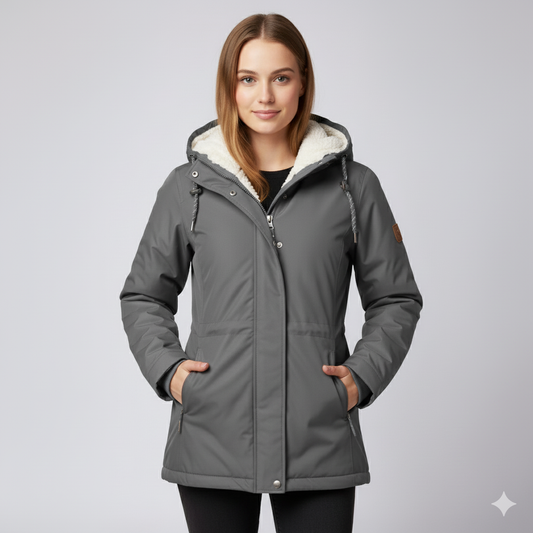 Cassa | Long Coat - Fur-Lined Elegant Winter Outerwear for Women