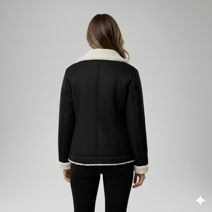 Glaiza | Winter Jacket - Soft-Lined Outerwear with Turn-Down Collar for Women