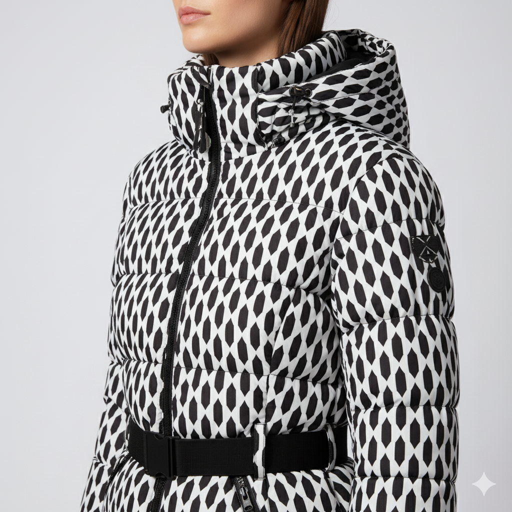Averna | FrostLine Outerwear - Stylish Women’s Cotton Jacket with Waist Detail
