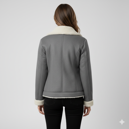 Glaiza | Winter Jacket - Soft-Lined Outerwear with Turn-Down Collar for Women