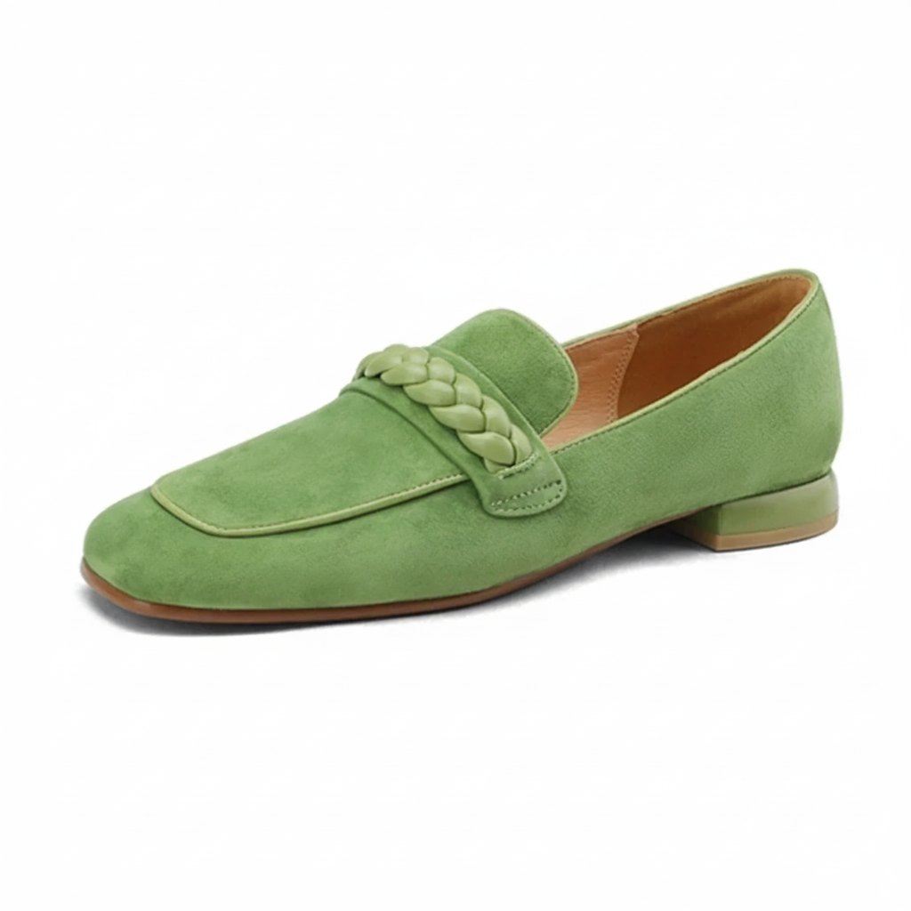 Authentic Leather Flat Women's Loafers - BritishElegance