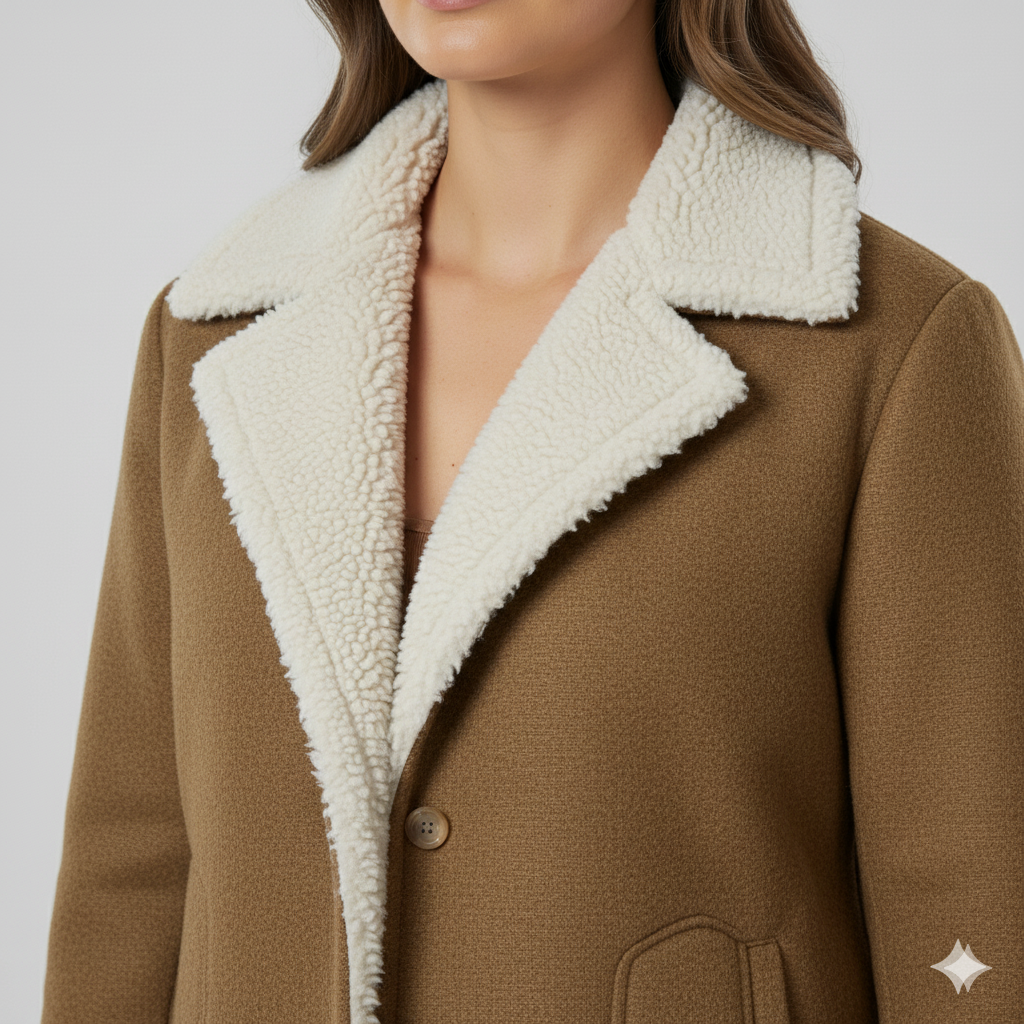 Glaiza | Winter Jacket - Soft-Lined Outerwear with Turn-Down Collar for Women