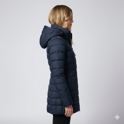 Laiza | Puffer Jacket - Hooded Full-Zip Winter Outerwear for Women