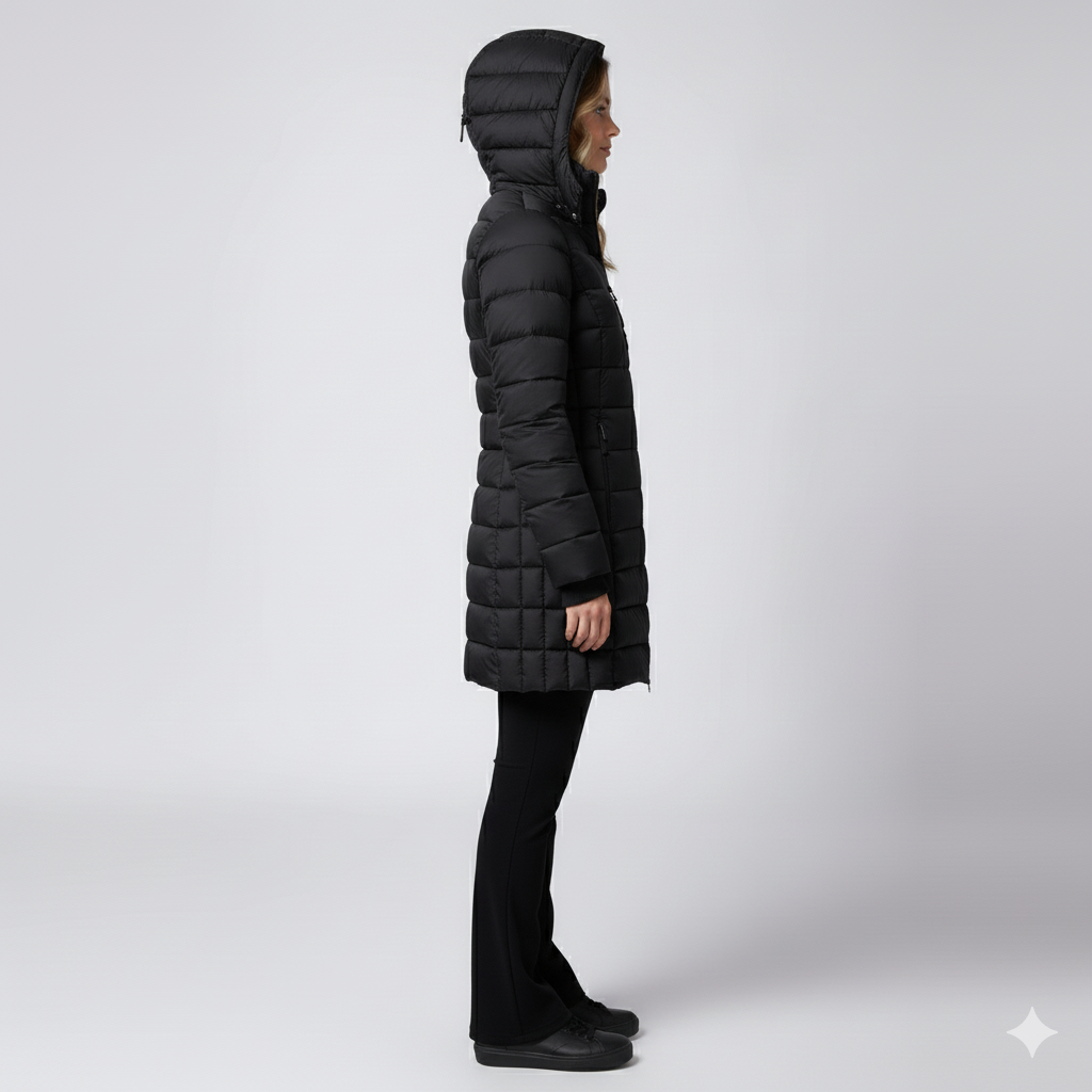 Laiza | Puffer Jacket - Hooded Full-Zip Winter Outerwear for Women