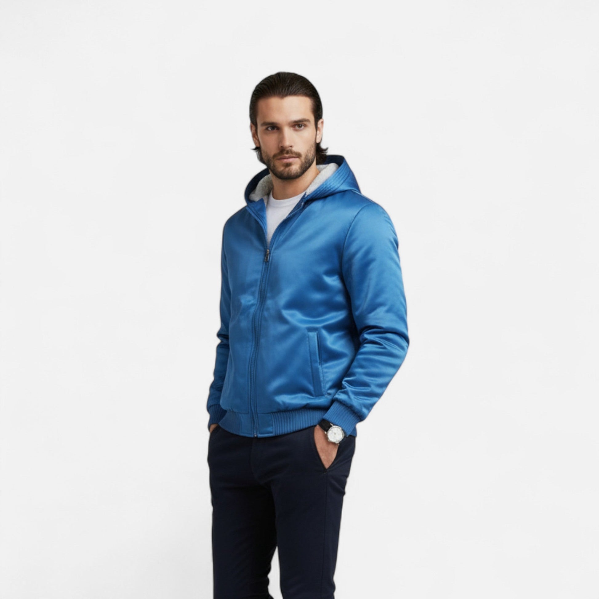 Warm Fleece Hooded Men's Winter Coat - BritishElegance