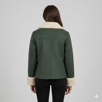 Glaiza | Winter Jacket - Soft-Lined Outerwear with Turn-Down Collar for Women