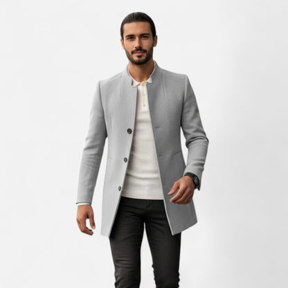 Dorevelle | Men's Fitted Coat - Timeless Plain Style - BritishElegance