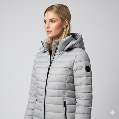 Laiza | Puffer Jacket - Hooded Full-Zip Winter Outerwear for Women