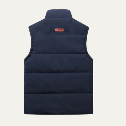 Men’s Quilted Stand Collar Puffer Vest