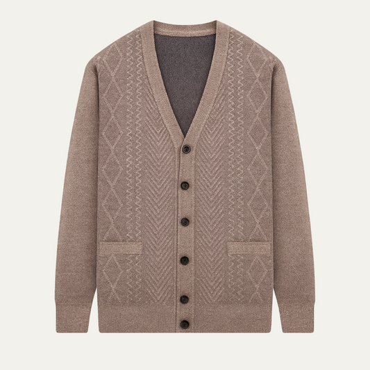 The Trafalgar Men's Classic Knit Button Up Cardigan