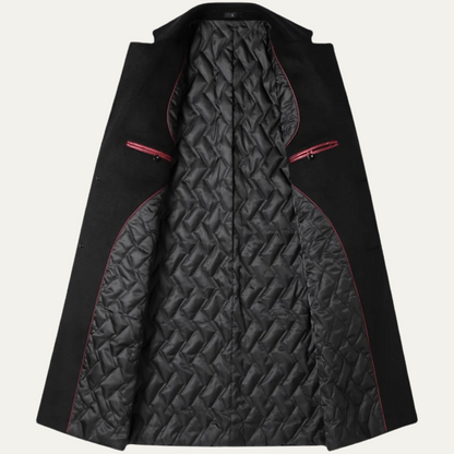 The Ascot Men's Elegant Wool Long Winter Smart Coat