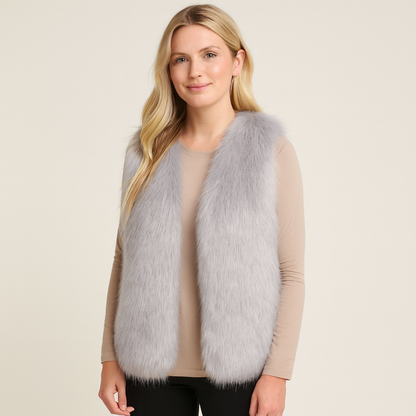 Gianna | Luxury Women's Bodywarmer with Faux Fur Look