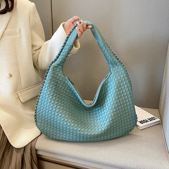 Braided Oko Leather Mary Shoulder Bag