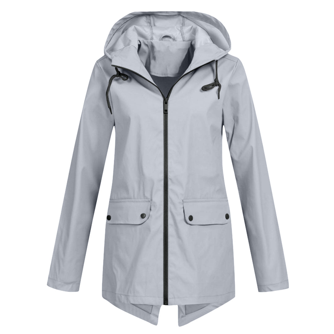 Waterproof Women's Hooded Jacket For Outdoor Use