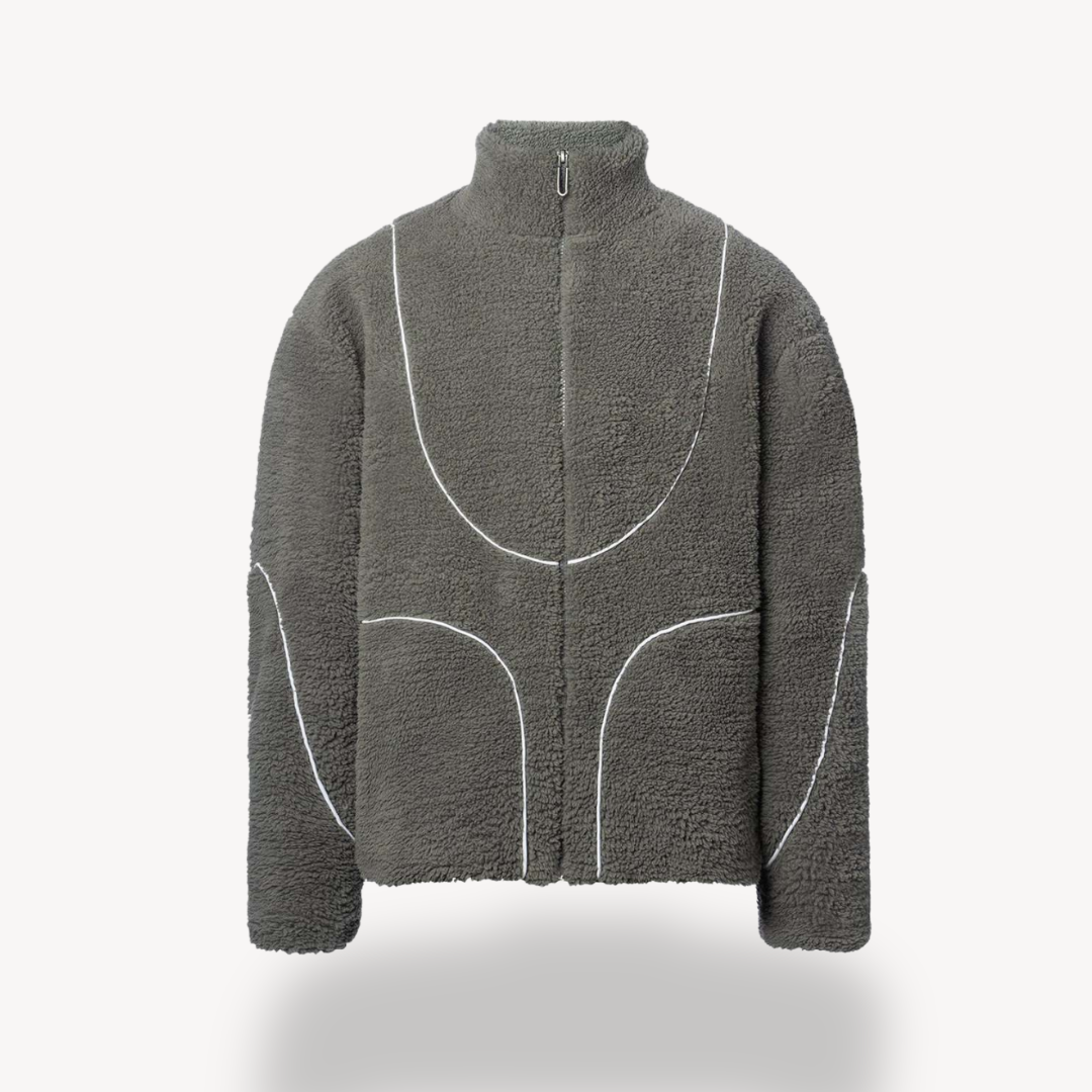 Men's Fleece Zip-Up Hoodie – Sherpa Jacket