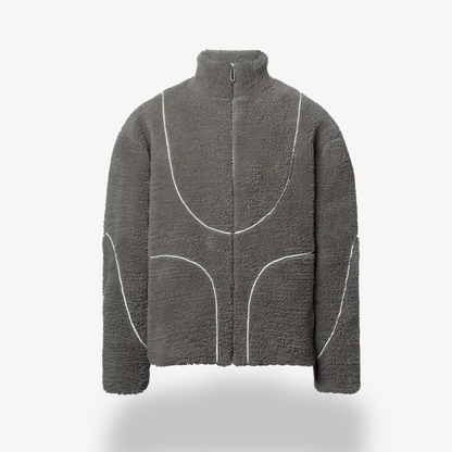 Men's Fleece Zip-Up Hoodie – Sherpa Jacket