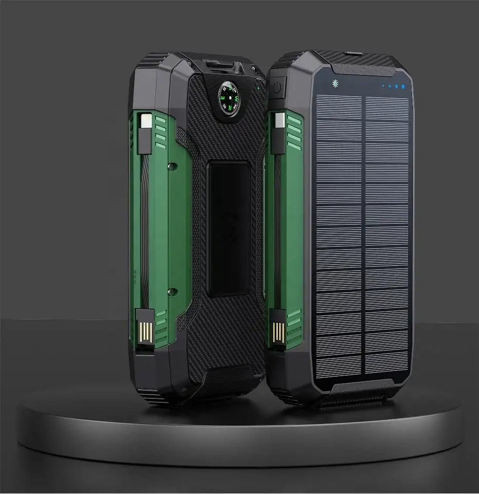 Waterproof Solar Charged Power Bank 30,000mAh Dual USB