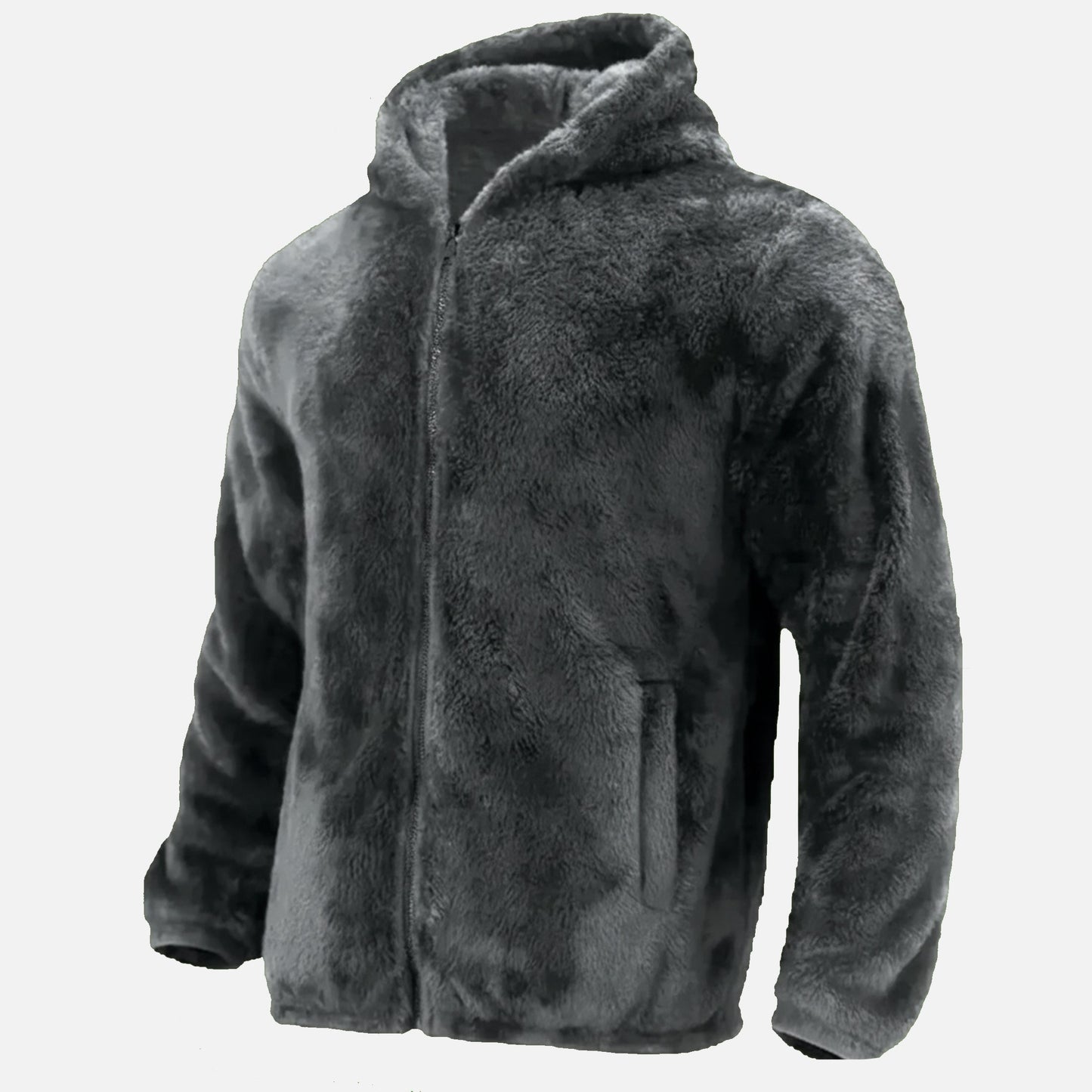 Soft Men's Fleece Hooded Winter Jacket